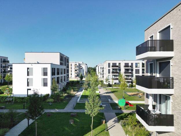 Wohnung zum Kauf - Neubau provisionsfrei 449.900 € 2 Zimmer 62,4 m² 2. Geschoss Hildegard-Knef-Straße 99 Heerdt Düsseldorf 40549