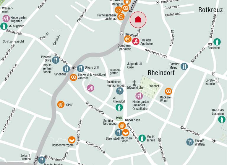 Terrassenwohnung zum Kauf - Erstbezug 492.600 € 3 Zimmer 82,4 m² Lustenau 6890