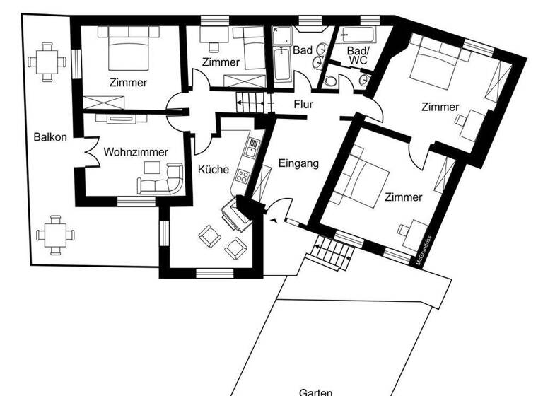 Wohnung zum Kauf 497.000 € 6 Zimmer 156,3 m² Herrengasse 2 Weiler 6837