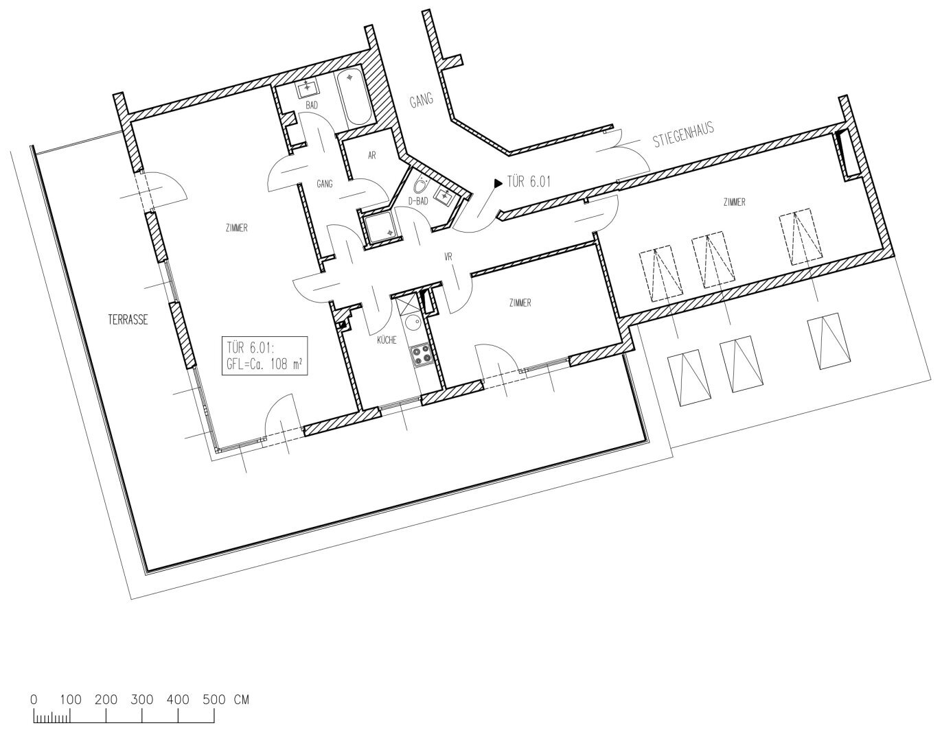 Wohnung zur Miete 1.508 € 3 Zimmer 107,7 m²<br/>Wohnfläche Favoritenstraße Wien 1100