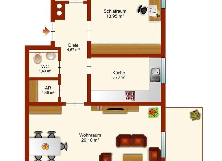 Wohnung zur Miete als Kapitalanlage geeignet 950 € 2 Zimmer 60 m² Garmisch Garmisch-Partenkirchen 82467