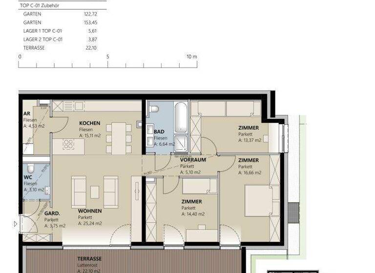 Wohnung zum Kauf - Erstbezug 894.750 € 4 Zimmer 107,8 m² 5. Geschoss Kappl 6555