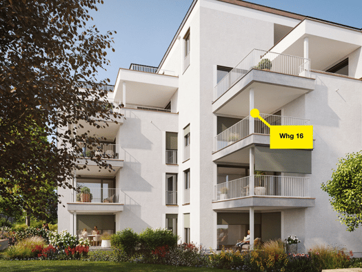Terrassenwohnung zum Kauf - Erstbezug 407.000 € 2 Zimmer 53,4 m² 2. Geschoss Riedergasse 51 Bregenz 6900