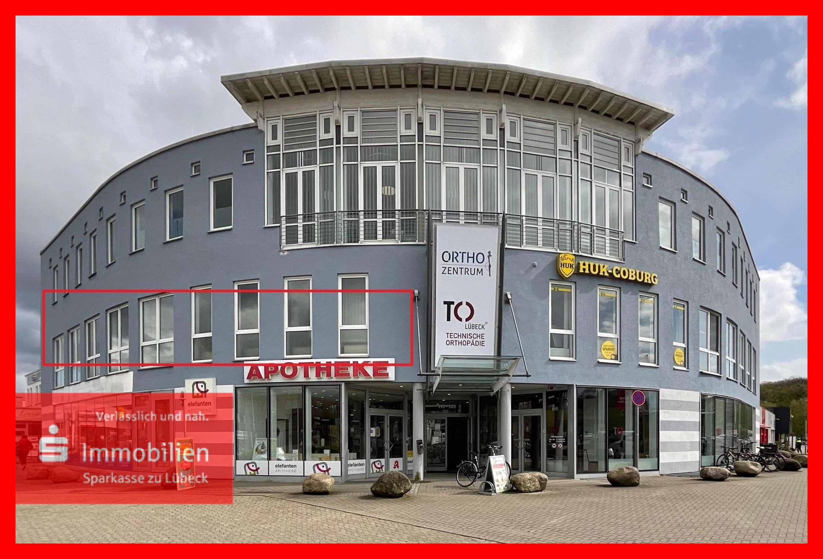 Büro-/Praxisfläche zur Miete provisionsfrei 12,50 € 3 Zimmer 274,1 m²<br/>Bürofläche Strecknitz / Rothebeck Lübeck, St. Jürgen 23562