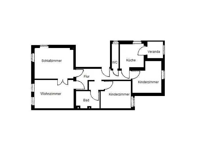 Wohnung zur Miete 790 € 4 Zimmer 109 m²<br/>Wohnfläche 2.<br/>Geschoss ab sofort<br/>Verfügbarkeit Karolinenstraße 21 Eisenach Eisenach 99817