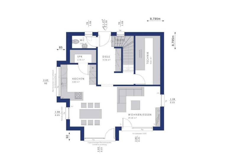 Einfamilienhaus zum Kauf provisionsfrei 517.919 € 4 Zimmer 132 m² 453 m² Grundstück Mertesdorf 54318