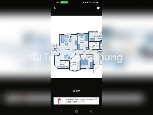Wohnung zur Miete Tauschwohnung 1.100 € 3,5 Zimmer 89 m² Papendorf Papendorf 18059