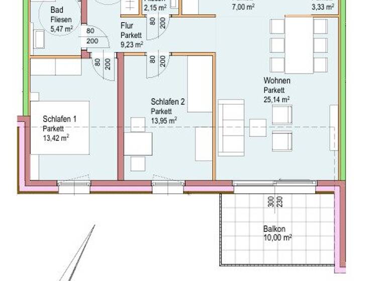 Wohnung zum Kauf - Erstbezug provisionsfrei 680.000 € 3 Zimmer 79,7 m² 1. Geschoss Oberalm 5411