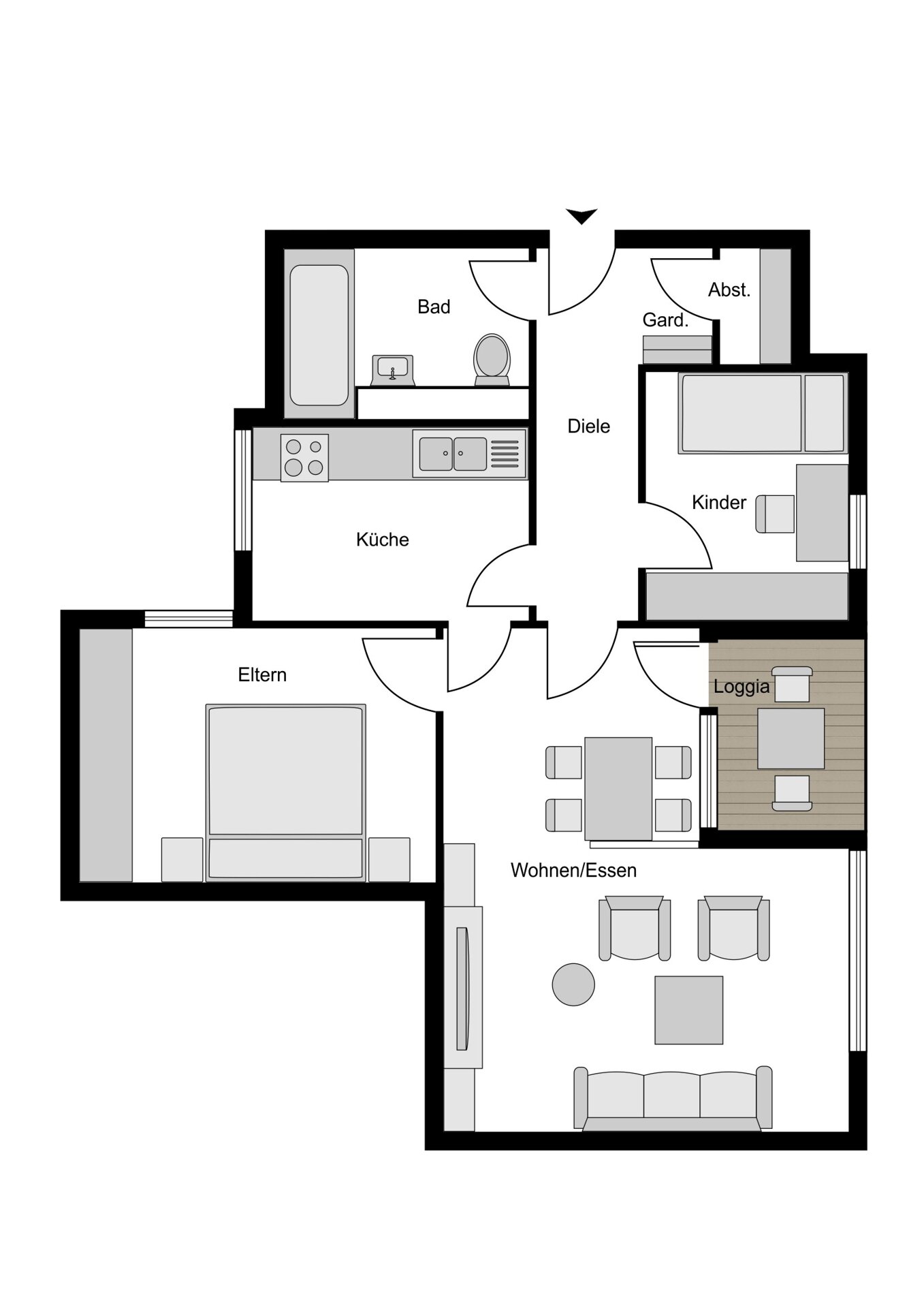 Wohnung zum Kauf 180.000 € 3,5 Zimmer 79 m²<br/>Wohnfläche 3.<br/>Geschoss Querenburg Bochum 44801