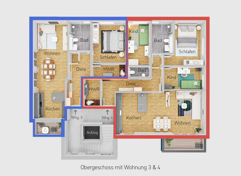 Wohnung zum Kauf - Erstbezug 399.990 € 4 Zimmer 100 m² 1. Geschoss Mitte Witten 58455