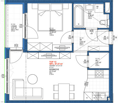 Wohnung zum Kauf 250.000 € 2 Zimmer 43,6 m² 1. Geschoss Adolf-Czettel-Gasse 7 Wien 1160