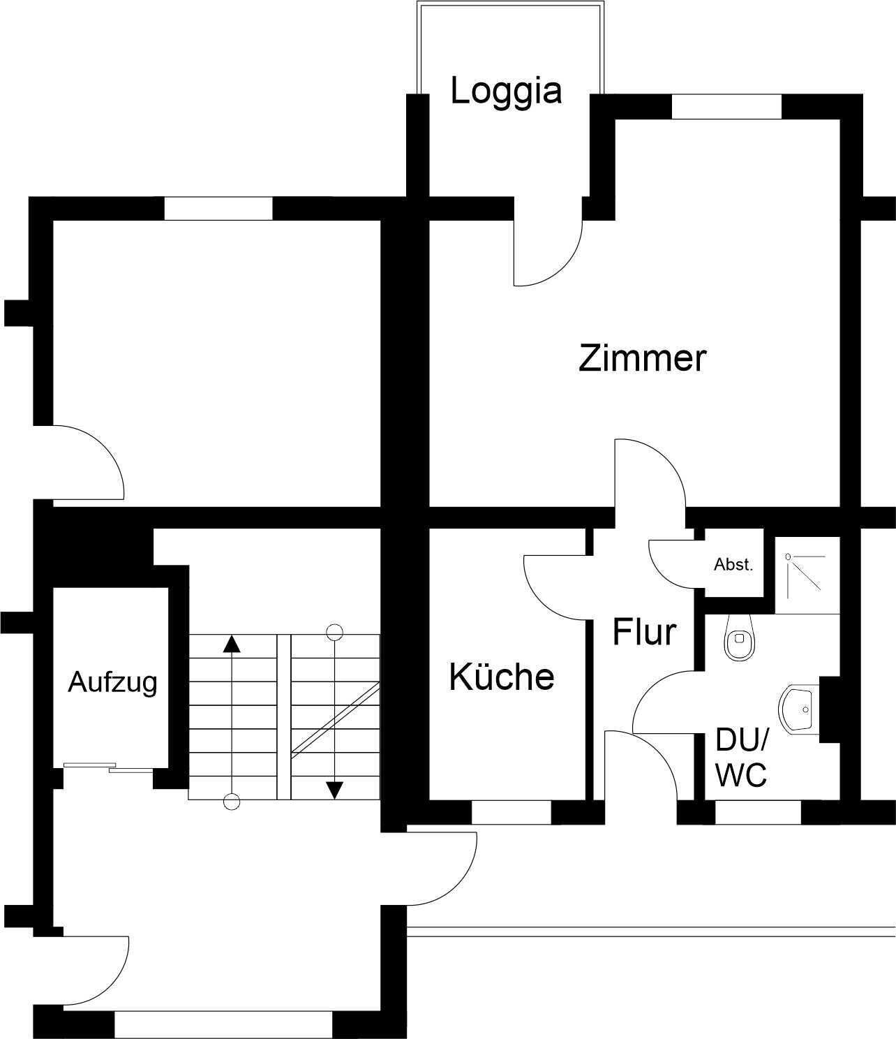 Wohnung zur Miete 272 € 1 Zimmer 38,8 m²<br/>Wohnfläche 2.<br/>Geschoss Gänsepforte 15 Kernstadt Seesen 38723