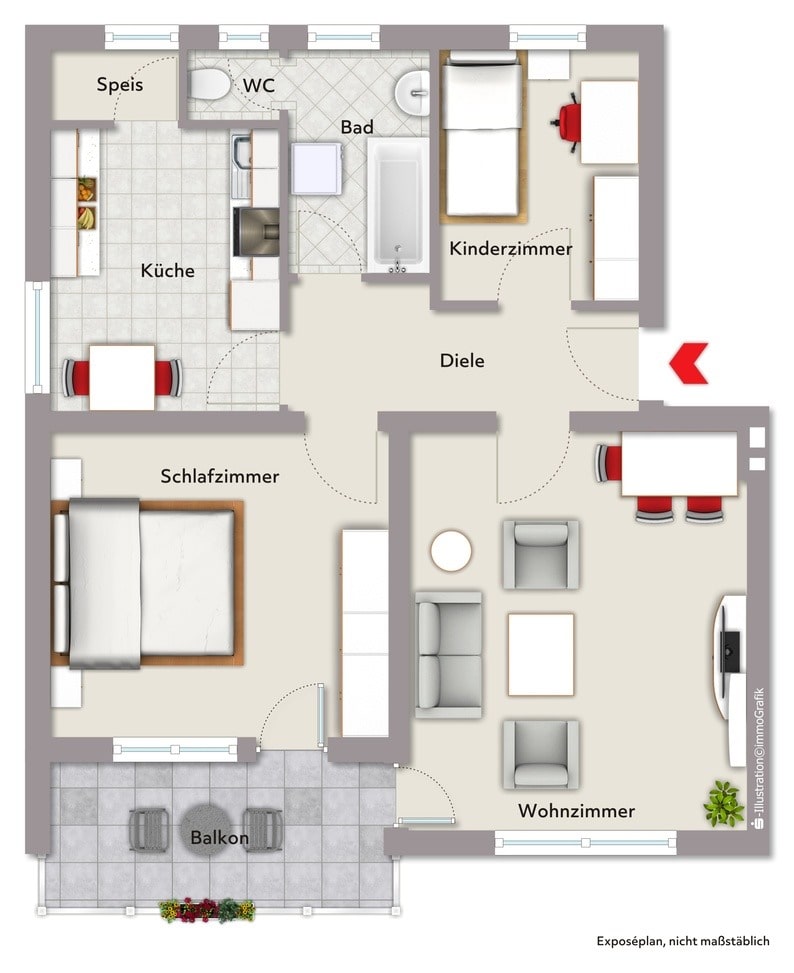 Wohnung zum Kauf 160.000 € 3 Zimmer 80 m²<br/>Wohnfläche Wassertrüdingen Wassertrüdingen 91717