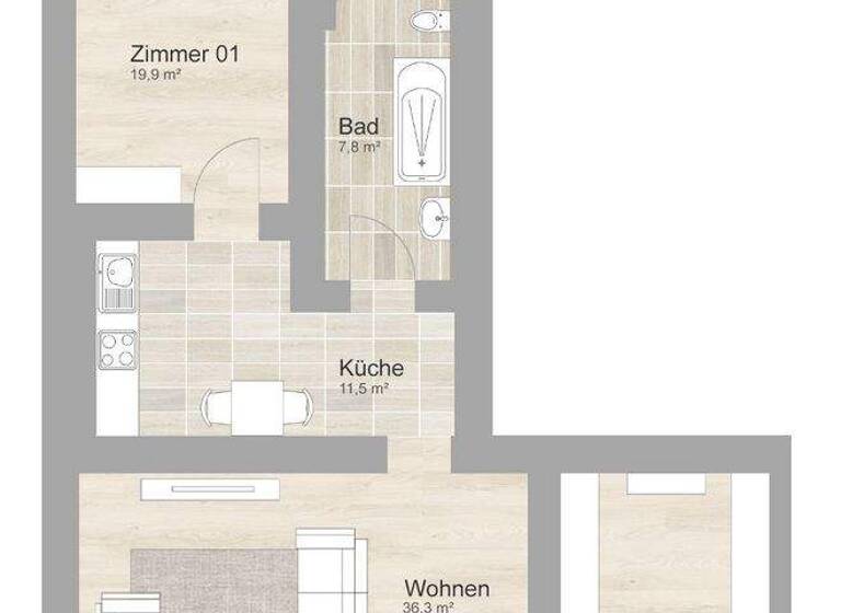 Wohnung zur Miete 1.243 € 3 Zimmer 112,3 m² Pankstr. 55 Gesundbrunnen Berlin 13357