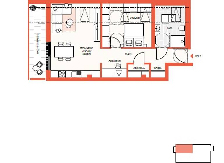 Wohnung zum Kauf 489.163 € 2 Zimmer 58,8 m²<br/>Wohnfläche Dachgeschoss<br/>Geschoss Kleinreuth h d Veste Nürnberg 90425