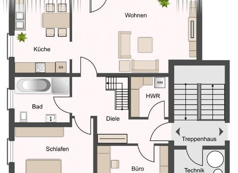 Maisonette zur Miete 1.225 € 5 Zimmer 112 m²<br/>Wohnfläche Zschortau Rackwitz 04519