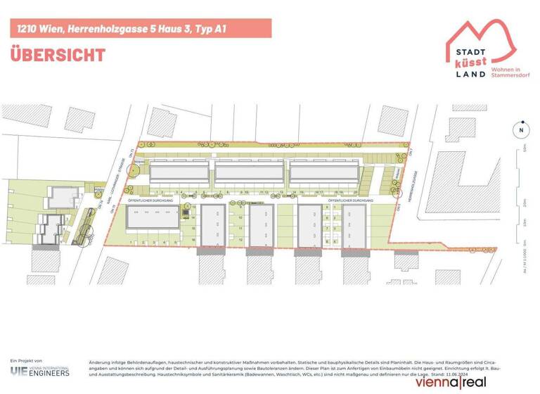 Reihenmittelhaus zum Kauf 626.900 € 4 Zimmer 117,6 m² 176,5 m² Grundstück Herrenholzgasse Wien 1210