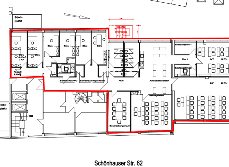 Bürogebäude zur Miete 370,8 m²<br/>Bürofläche Schönhauser Straße 62 Bayenthal Köln 50968