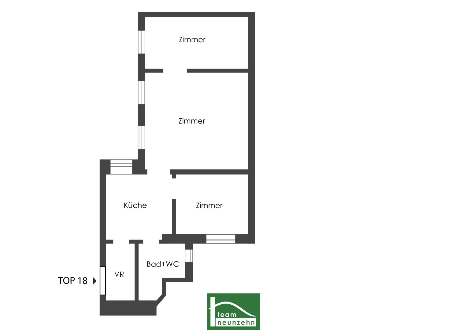 Wohnung zum Kauf 335.000 € 3 Zimmer 69,8 m²<br/>Wohnfläche 2.<br/>Geschoss 30.06.2025<br/>Verfügbarkeit Wien 1020