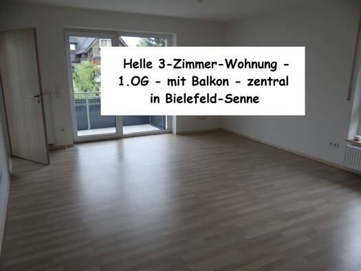 Wohnung zur Miete 775 € 3 Zimmer 86,3 m² Geschoss -1/2 frei ab sofort Senne Senne 33659