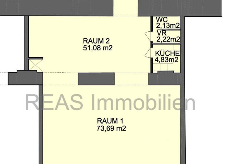 Büro zur Miete 14 € 2 Zimmer 134 m² Bürofläche Wien 1100