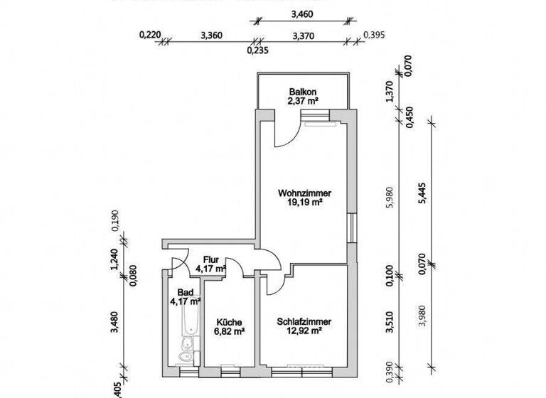 Wohnung zur Miete 288 € 2 Zimmer 50,5 m² 4. Geschoss Stauffenbergstraße 66 Saalfeld 07318