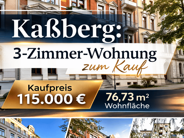 Wohnung zum Kauf 115.000 € 3 Zimmer 76,7 m² 1. Geschoss Kaßberg Chemnitz 09112