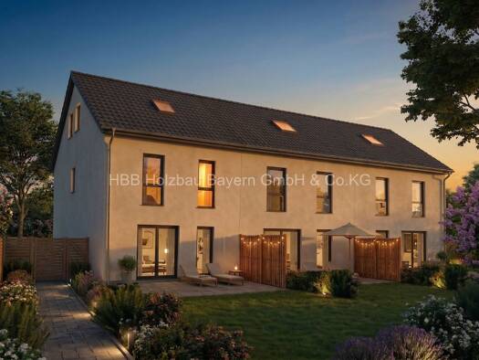 Reihenmittelhaus zum Kauf provisionsfrei 430.577 € 4 Zimmer 110 m² 185 m² Grundstück Ahornstraße Oberachdorf 93086