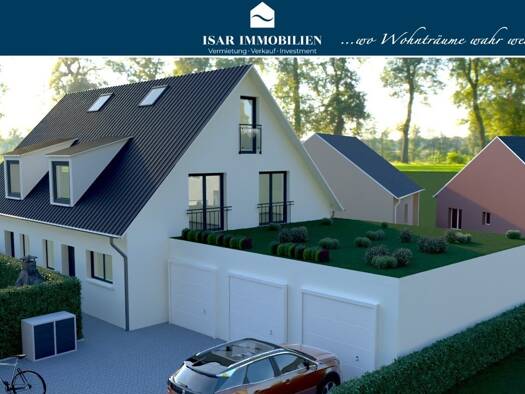 Doppelhaushälfte zum Kauf - Erstbezug provisionsfrei 1.290.000 € 5 Zimmer 102,1 m² 281,3 m² Grundstück Meggendorfer Str. 44 Moosach München / Moosach 80992