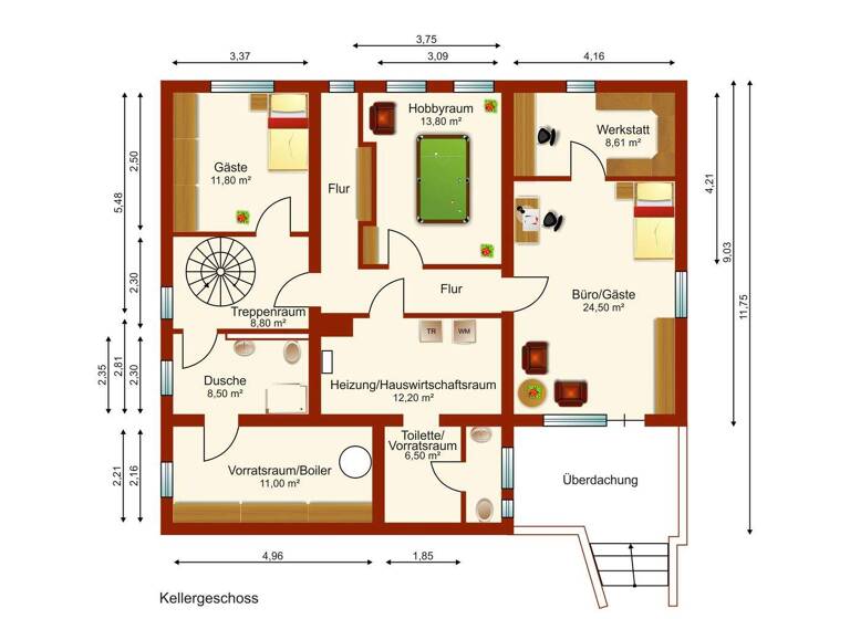 Einfamilienhaus zum Kauf 590.000 € 9 Zimmer 260 m² 1.933 m² Grundstück Friedhofsweg 9A Lüssow 18276