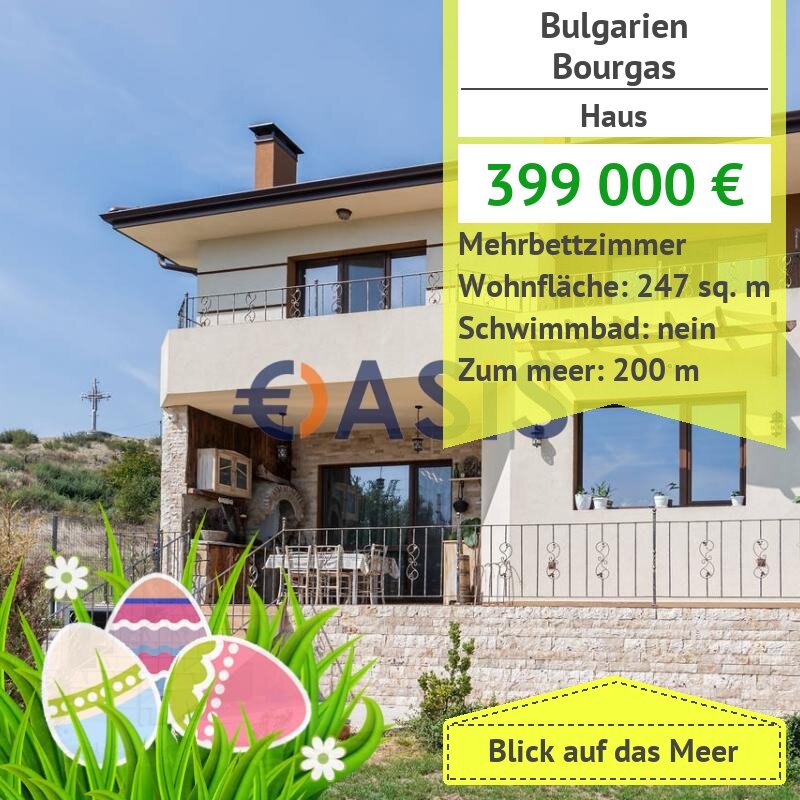 Haus zum Kauf provisionsfrei 399.000 € 4 Zimmer 247 m²<br/>Wohnfläche ulitsa "Minyorska" 46 Bourgas 8009