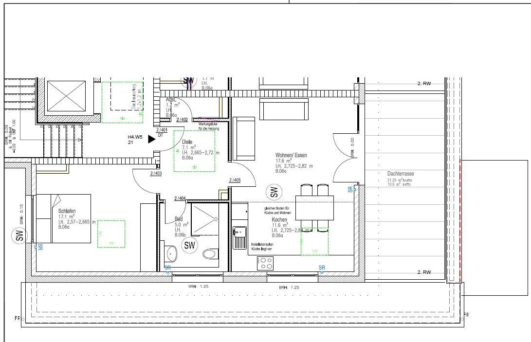 Studio zur Miete 1.150 € 2 Zimmer 69 m²<br/>Wohnfläche 2.<br/>Geschoss 01.02.2025<br/>Verfügbarkeit Nordstr. 69 Haan Haan 42781