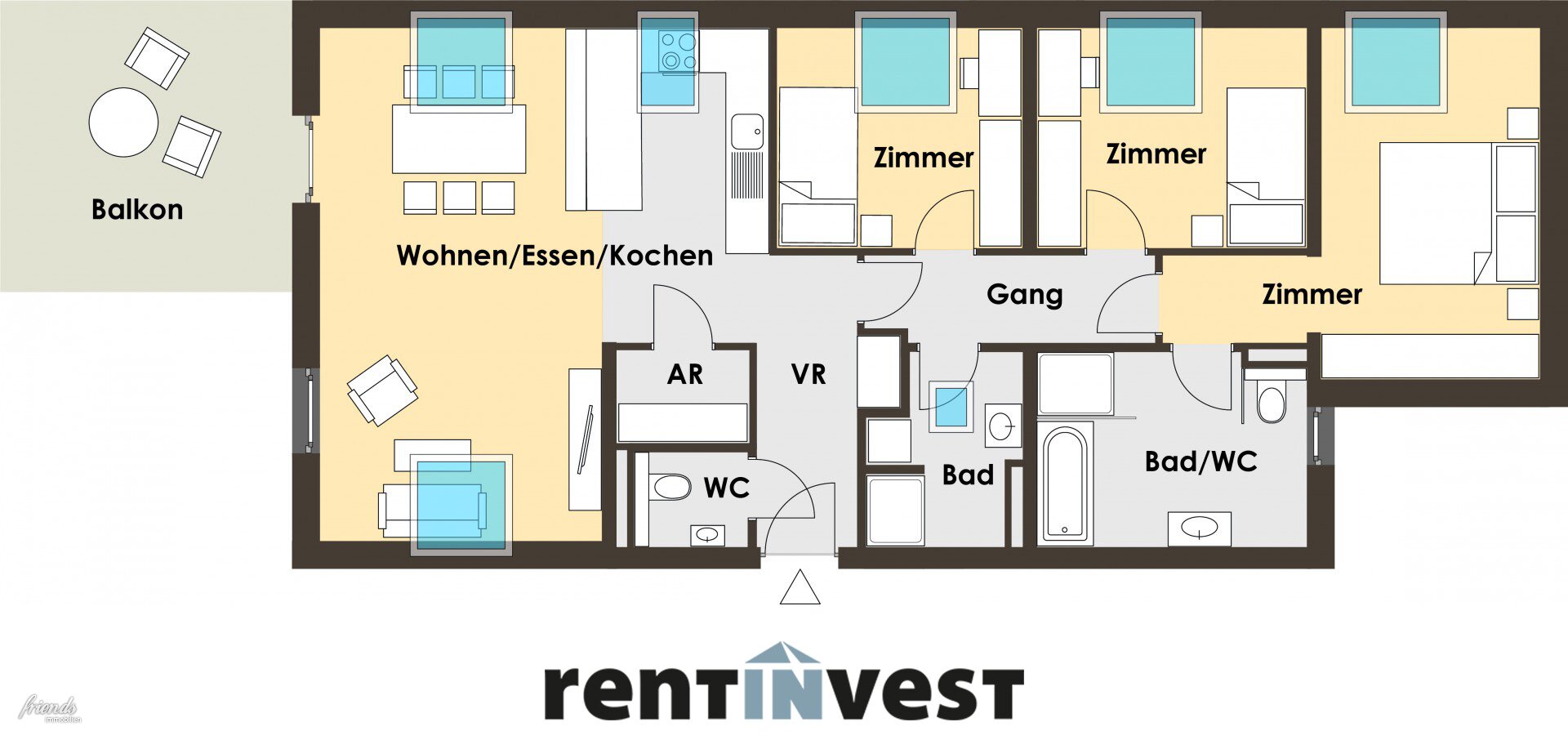 Wohnung zur Miete 600 € 4 Zimmer 104,7 m²<br/>Wohnfläche 1.<br/>Geschoss 01.02.2025<br/>Verfügbarkeit Am Kaisergarten Laxenburg 2361