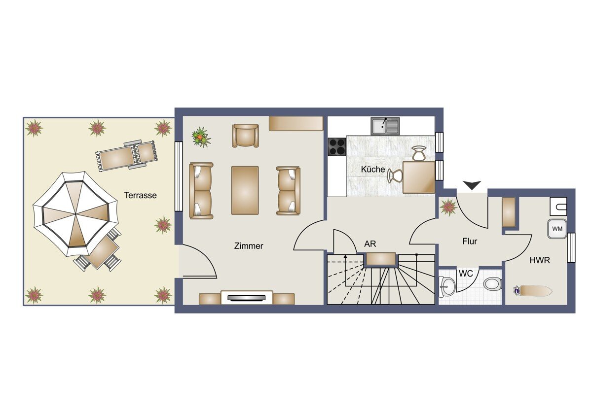 Reihenmittelhaus zum Kauf 219.000 € 5 Zimmer 98 m²<br/>Wohnfläche 212 m²<br/>Grundstück Aurich Aurich 26603