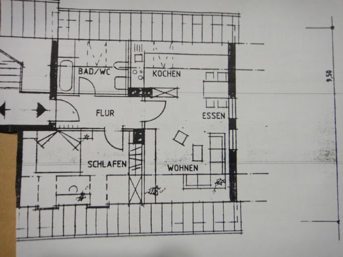 Wohnung zur Miete 445 € 2 Zimmer 52 m²<br/>Wohnfläche 3.<br/>Geschoss Innenstadt - West Schweinfurt 97421