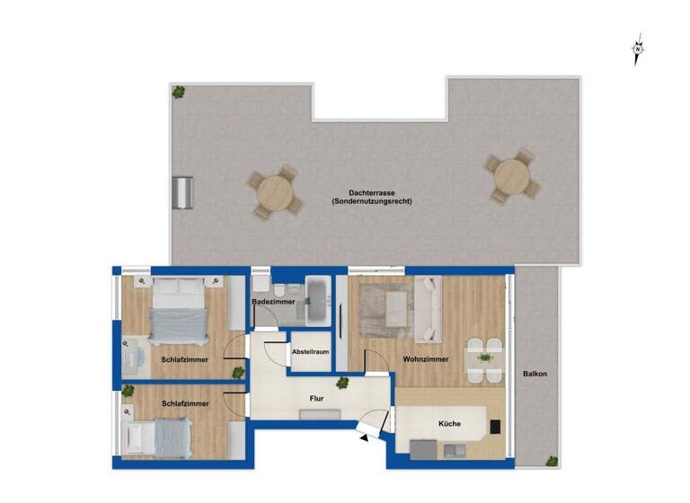 Wohnung zum Kauf 550.000 € 3 Zimmer 95 m² 3. Geschoss Spandau Berlin 13595