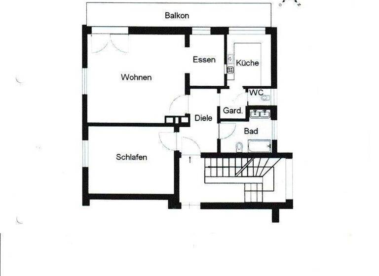 Wohnung zum Kauf provisionsfrei 373.000 € 2 Zimmer 60 m² 1. Geschoss Partenkirchen Garmisch-Part. 82467