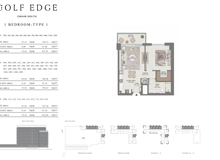 Wohnung zum Kauf provisionsfrei 308.724 € 2 Zimmer 75,4 m² Dubai