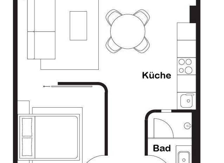Wohnung zur Miete 2.390 € 2 Zimmer 61,6 m² 28. Geschoss Westend-Süd Frankfurt am Main 60325