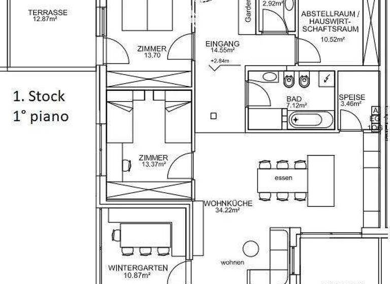 Studio zum Kauf 1.000.000 € 3 Zimmer 145 m² 1. Geschoss Ritten 39054