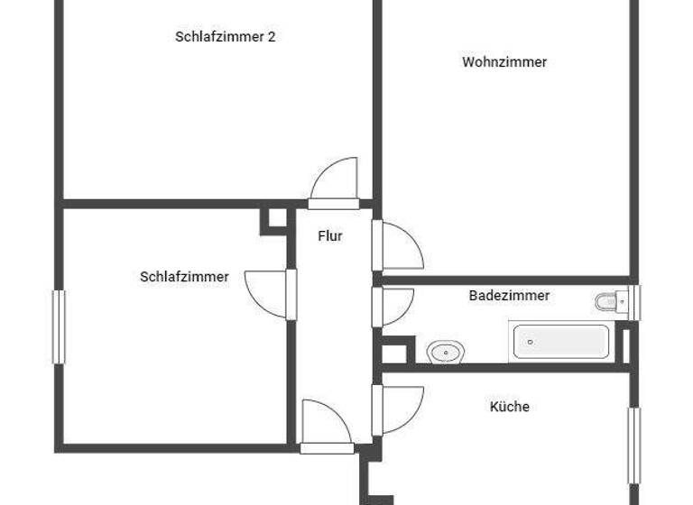 Wohnung zur Miete 609 € 3 Zimmer 57,5 m² 2. Geschoss Stiftswaldstraße 57 Innenstadt Kaiserslautern 67657