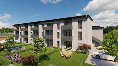 Wohnung zum Kauf - Neubau 334.900 € 3 Zimmer 71,6 m² EG Landau Landau an der Isar 94405