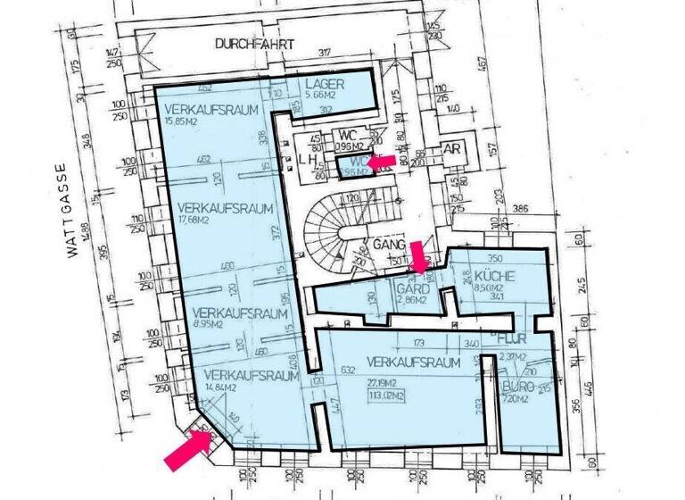 Ladenfläche zur Miete 10,13 € 7 Zimmer Wien,Ottakring 1160