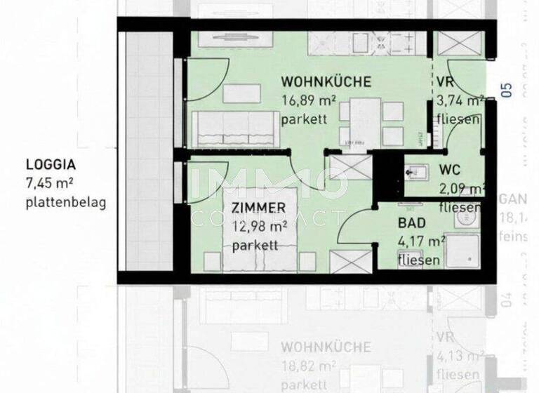 Wohnung zum Kauf - Erstbezug 199.500 € 2 Zimmer 39,9 m² EG Studenygasse 16 Wien 1110