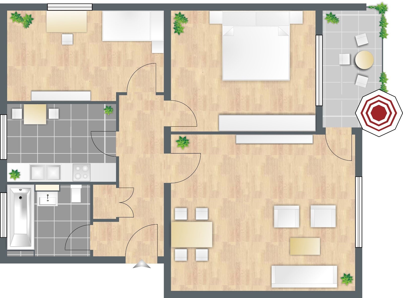 Wohnung zur Miete 684 € 3 Zimmer 63,9 m²<br/>Wohnfläche 1.<br/>Geschoss Freidingstraße 20 Anderten Hannover 30559