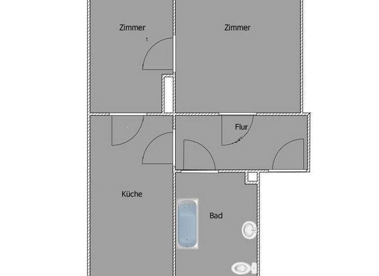 Wohnung zur Miete 510 € 2 Zimmer 60 m² EG frei ab 01.03.2026 Triftstraße 29 Giebichenstein Halle 06114