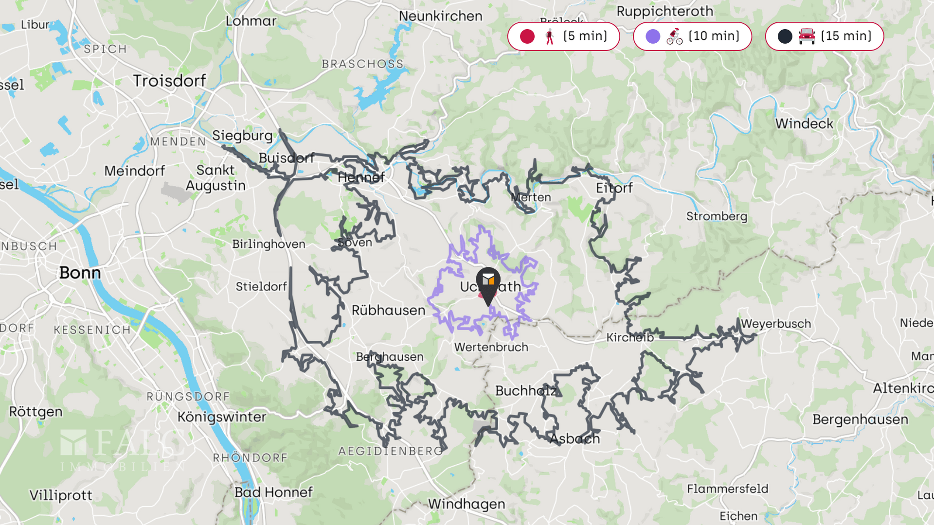 Grundstück zum Kauf 299.000 € 890 m²<br/>Grundstück Uckerath Hennef 53773