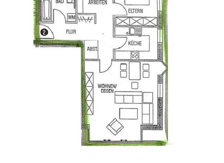 Wohnung zum Kauf 199.000 € 3,5 Zimmer 74,7 m²<br/>Wohnfläche 1.<br/>Geschoss ab sofort<br/>Verfügbarkeit Reutti Neu-Ulm 89233