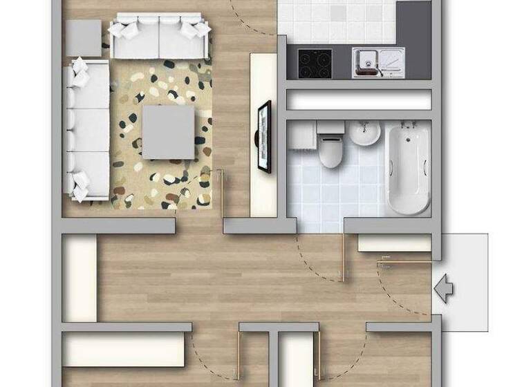 Wohnung zur Miete 405 € 3 Zimmer 70,4 m² 2. Geschoss Ostring 10 Königshufen Görlitz 02828