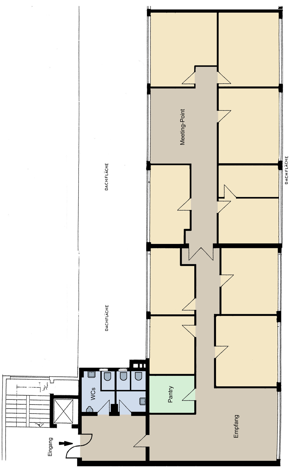 Bürofläche zur Miete 3.300 € 300 m²<br/>Bürofläche Wendenstraße 25 Hammerbrook Hamburg 20097